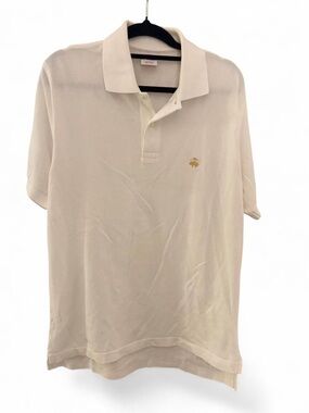 Brooks Brothers White Polo with Gold Crest